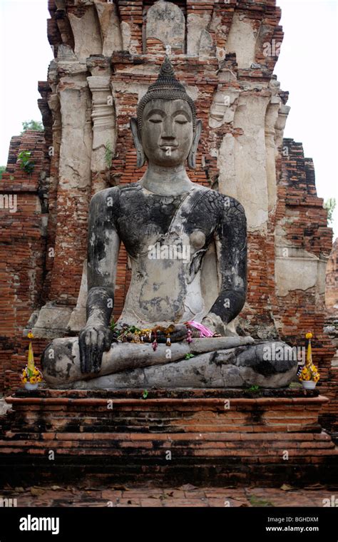 Statue Of The Buddha At The Wat Phra Si Sanphet In Ayathaya Thailand