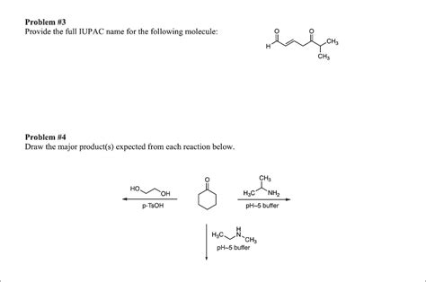 Solved Problem Provide The Full Iupac Name For The Following