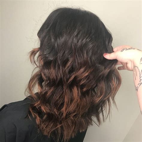 Follow My Instagram Unevneib Hand Painted Natural Root Copper Balayage