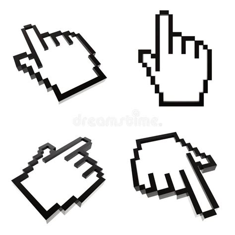 Click Here Mouse Cursors Stock Vector Illustration Of Arrow