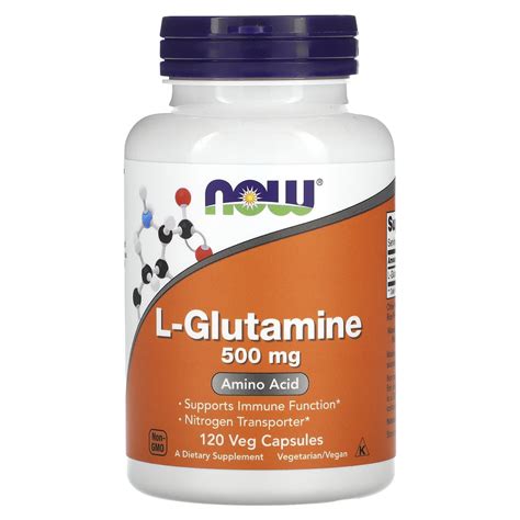 Now Foods L Glutamine Mg Veg Capsules