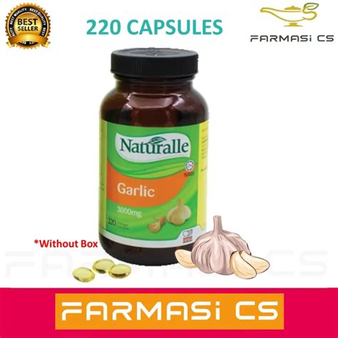 Naturalle Garlic Mg Capsules Exp Garlic Oil Allium