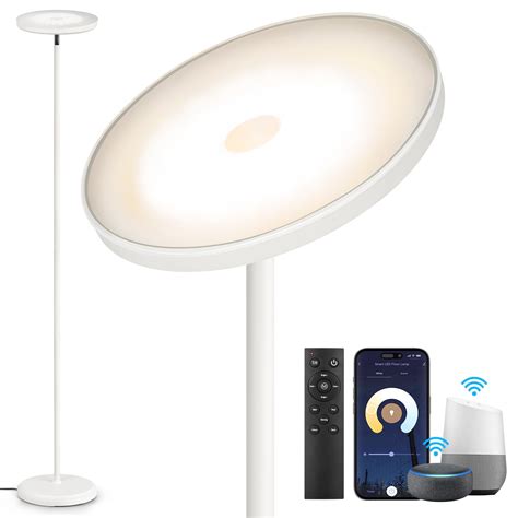 OUTON Smart LED Floor Lamp, Super Bright Uplight Torchiere Floor Lamp ...