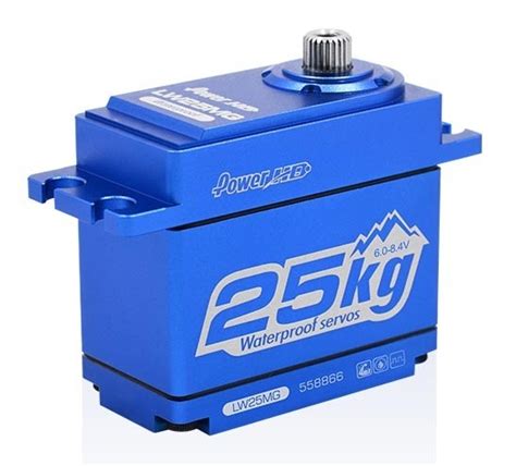 Power HD SERVO HD LW 25MG WATERPROOF BLAU ALU CASE Modellbau Metz