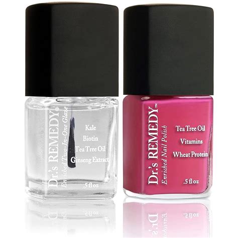 Dr S Remedy Enriched Nail Polish Hopeful Hot Pink With