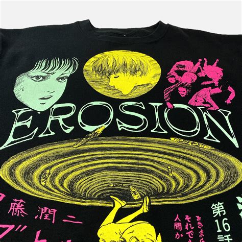 Junji Ito Erosion Crew Sweatshirt Crunchyroll Exclusive Crunchyroll Store