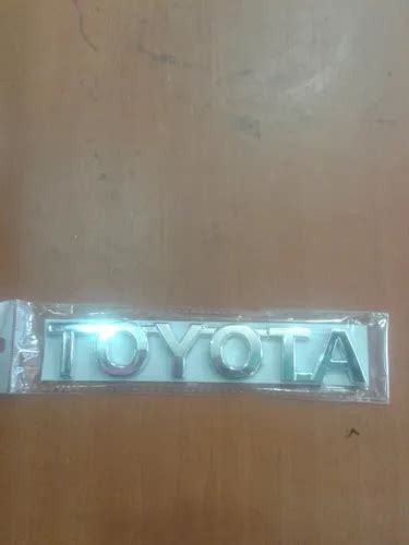 Emblema Letras Cromadas Compuerta Hilux Toyota Mercadolibre