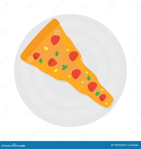top view   pizza slice stock vector illustration  slice