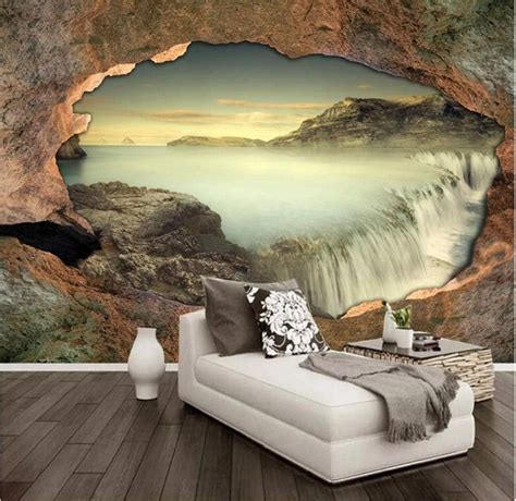 Papier Peint Murales 3D Mural Wallpaper Papier Peint Photo Pierre Mur