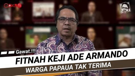 ADE ARMANDO KEMBALI SEBAR HOAX KALI INI SUDAH KETERLALUAN YouTube