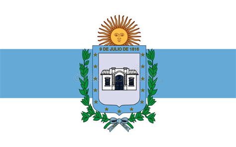 Bandera De La Ciudad De Tucumán La Argentina Stock De Ilustración