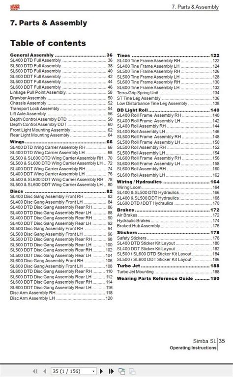 Great Plains Simba Sl Parts Assembly Manual Auto Repair Manual