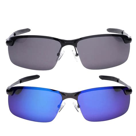 Men Women Metal Frame Polarized Sunglasses Male Cycling Eyewear Sports