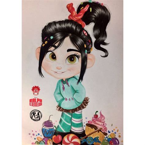 Vanellope drawing | Vanellope von schweetz, Ilustraciones, Dibujos