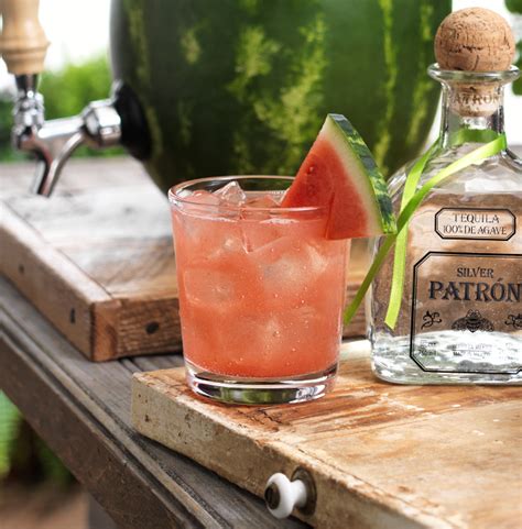 Tequila Watermelon Patio Punch Cocktail Recipe Patrón Tequila