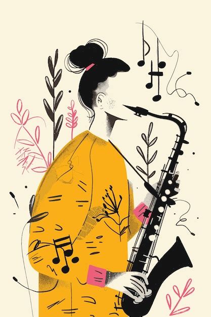 Premium Vector | Jazz musician live music background