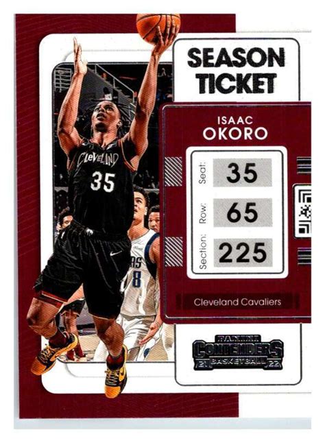 Isaac Okoro Panini Contenders Nba Cavaliers Id Ebay