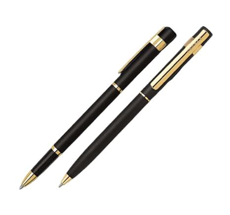 Unomax Nexa Gold Premium Metal Body Ball Pen And Roller Pen Set With