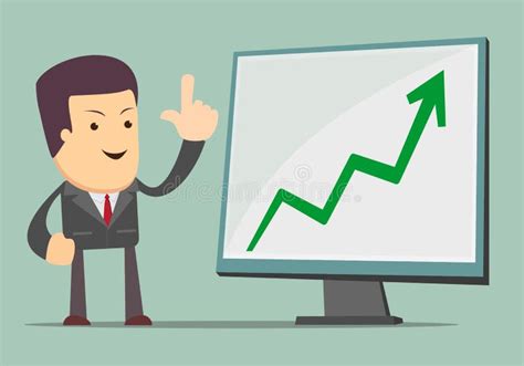 Man Presenting Business Growth Chart Graph Stock Illustrations 631