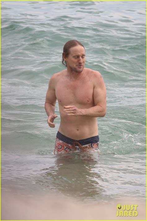 Owen Wilson Goes Shirtless For A Swim In Rio Photo Owen