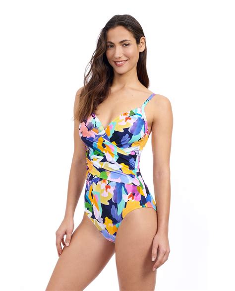 Profile By Gottex Holi V Neck Surplice One Piece Swimsuit One Piece