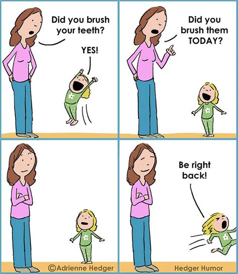 A Comic Strip About How To Brush Your Teeth