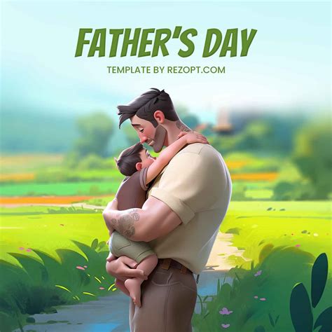 Happy Fathers Day Poster Psd Template Free Resources