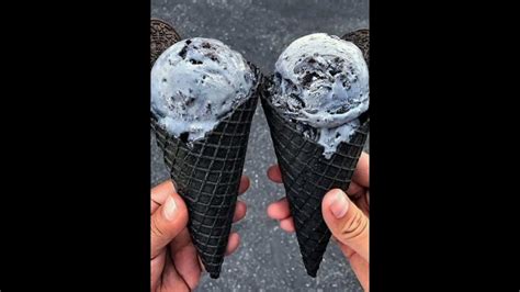 Oreo Cone Ice Cream Softy Ice Cream The Tasteful Table Shorts Youtube