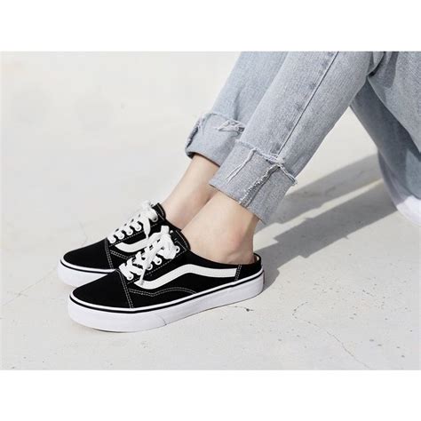 Ddx Apr Vans Old Skool Mule Black True White