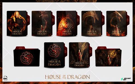 House Of The Dragon Tv Series Folder Icon By Alirezaworld On