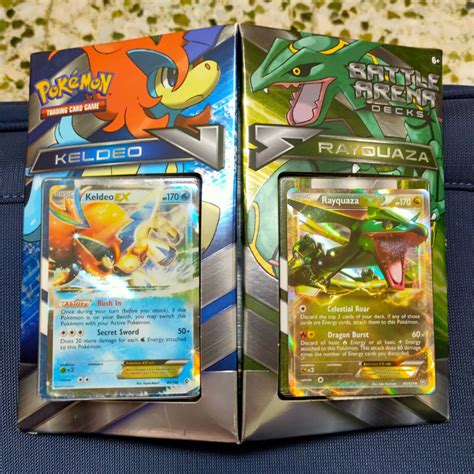 Pokemon TCG Keldeo vs Rayquaza Battle Arena Deck NEW, Hobbies & Toys, Toys & Games on Carousell