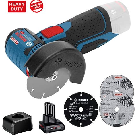 Kit Esmerilhadeira 76mm 3 GWS 12V 76 BOSCH Bateria 4Ah Carregador