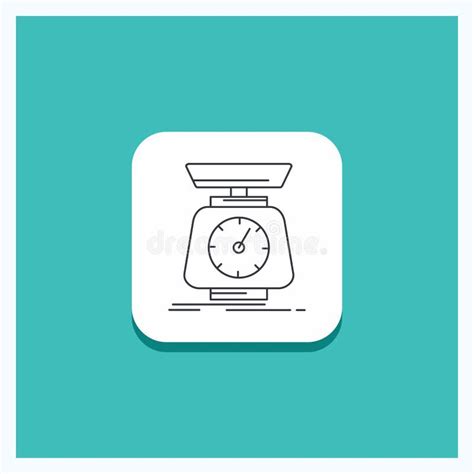 Round Button For Implementation Mass Scale Scales Volume Line Icon