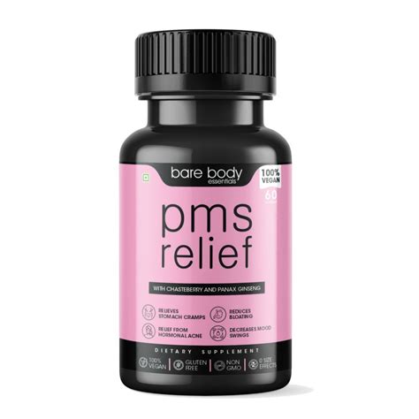 Bare Body Essentials Pms Relief 60capsules