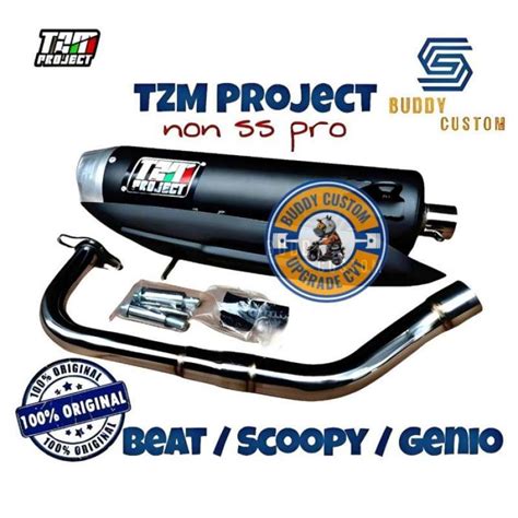 Promo Knalpot Tzm Project Beat Fi Esp Karbu New Deluxe Genio Scoopy Fi