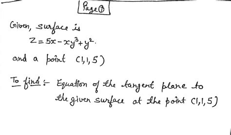 Answered Find An Equation Of The Tangent Plane To The Surface At The