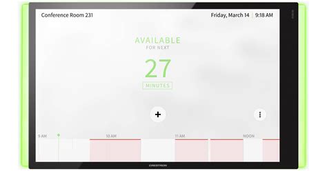 Crestron Tsw Lb Room Availability Light Bar Tsw Lb B S