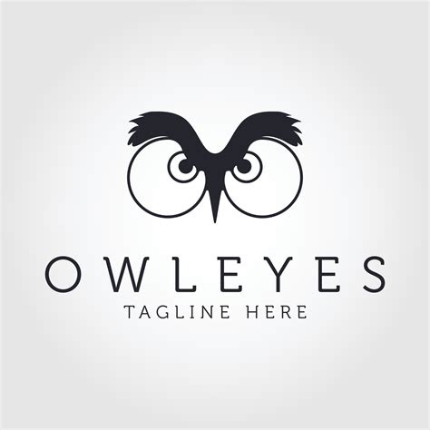 eye owl logo vector template design 7492434 Vector Art at Vecteezy