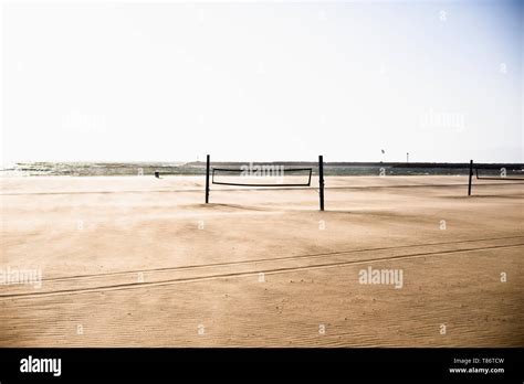 Beach Volleyball Courts Stock Photo - Alamy