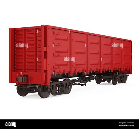 red boxcar isolated stock photo alamy