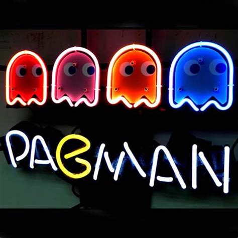 Pacman Game Neon Sign Neonsignsus