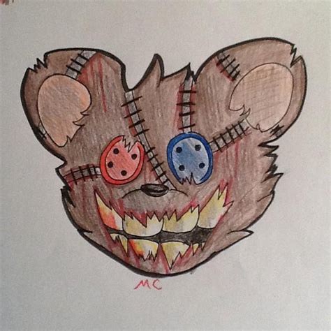 Creepy Teddy Bear Drawing at PaintingValley.com | Explore collection of ...