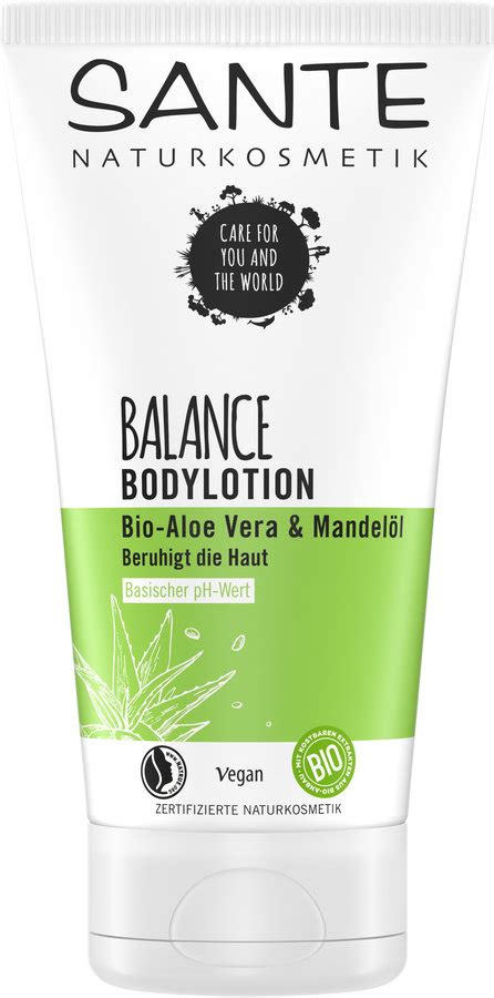 Sante Balance Bodylotion Bio Aloe Vera Mandel L Naturpur Shop