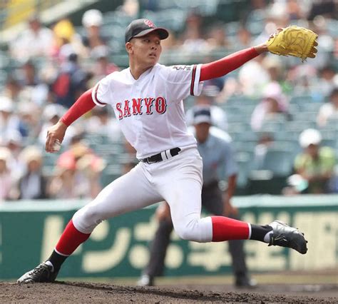 ＜おかやま山陽・日大山形＞おかやま山陽先発の井川（撮影・北條 貴史） ― スポニチ Sponichi Annex 野球