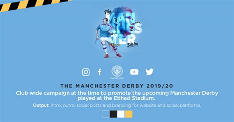 The Manchester Derby on Behance