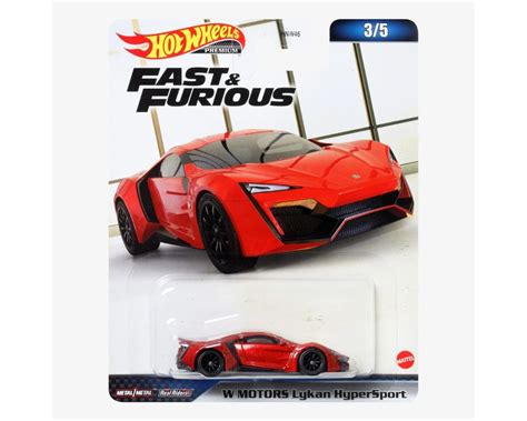 Коллекционная машинка Hot Wheels Fast and Furious Premium Series Lykan Hypersport Хот Вилс