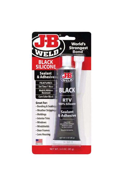 Black RTV Silicone Sealant & Adhesive - 3 oz. | R and R Wholesale