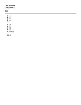 Lewis Structure Quiz (V1 of 4) by cation learning | TpT