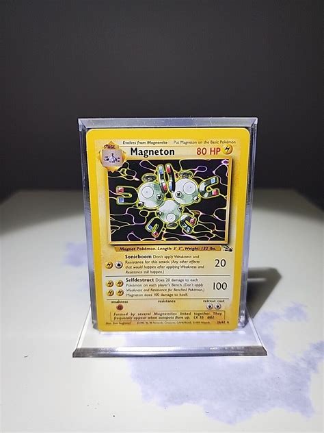 Magneton 26 62 WotC Fossil Non Holo Rare Pokemon NM LP EBay