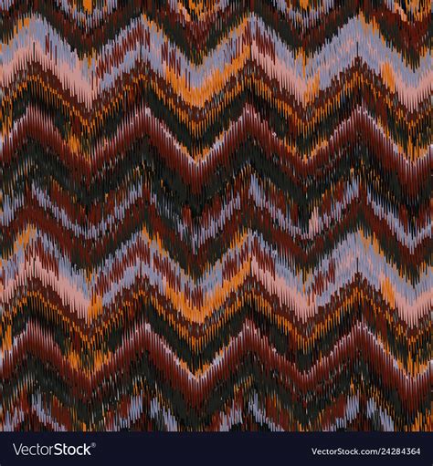 Seamless Ikat Pattern Royalty Free Vector Image